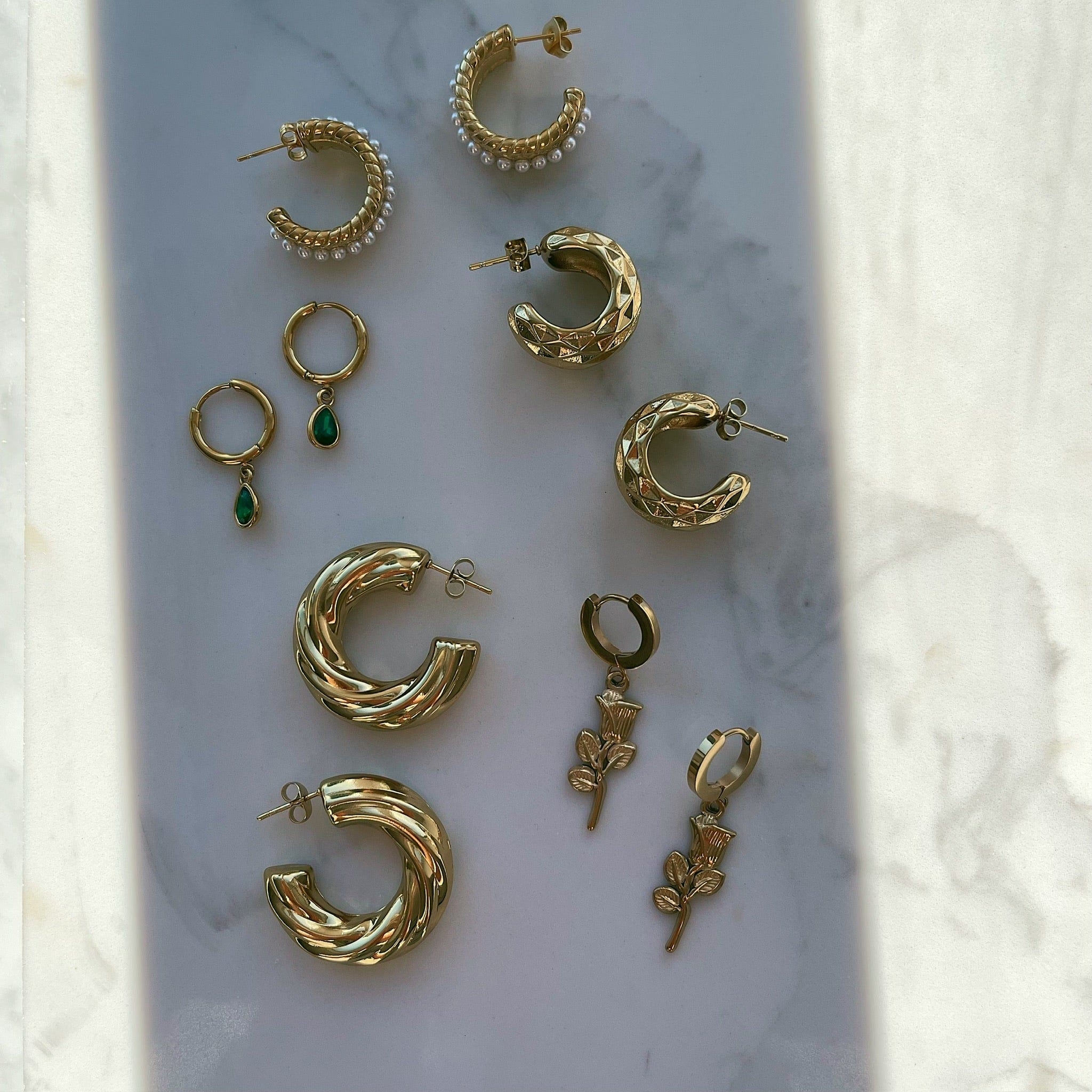 Dew Hoop Earrings