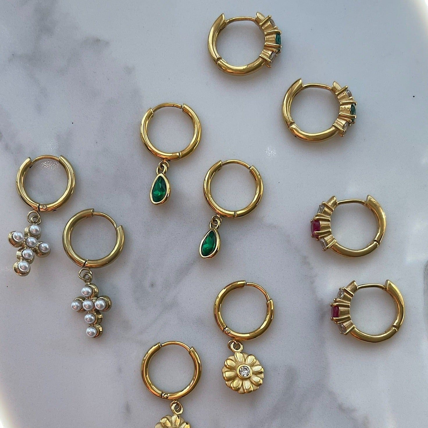 Dew Hoop Earrings