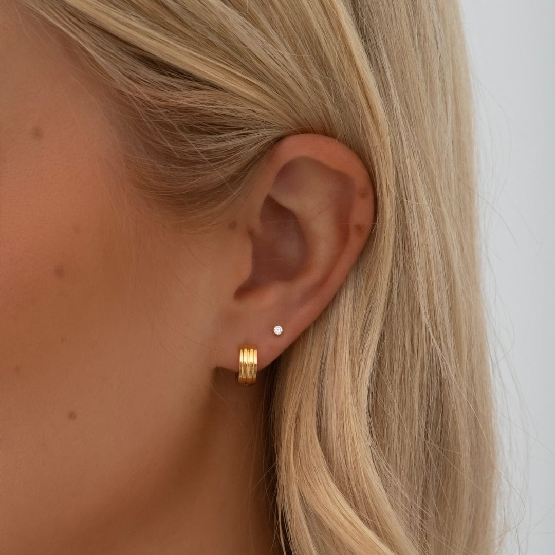Emery Huggie Hoop Earrings