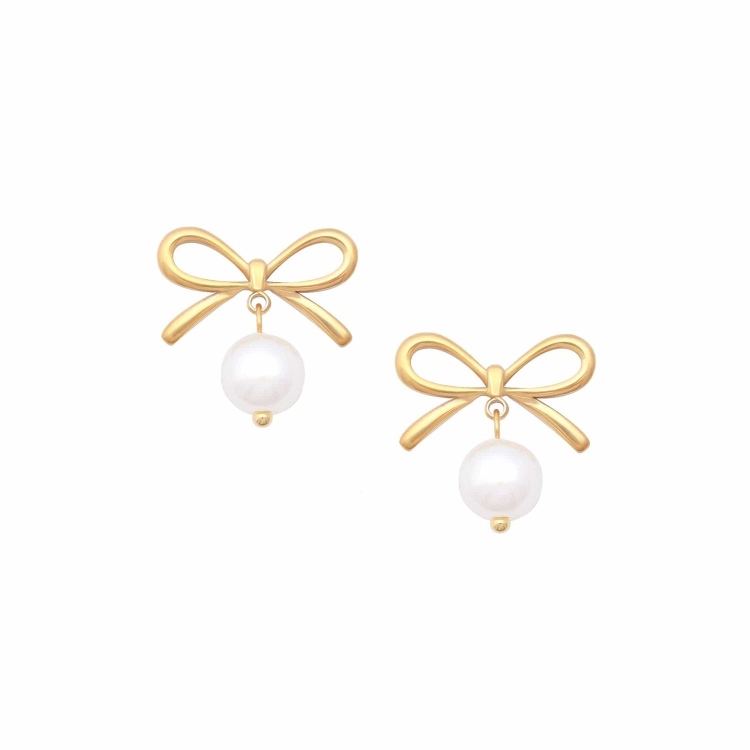 Bohomoon Stainless Steel Everlast Bow Stud Earrings