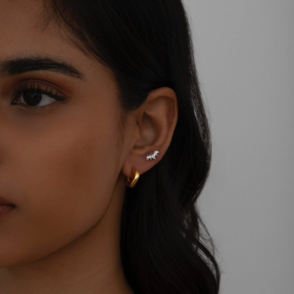 Fan Stud Earrings