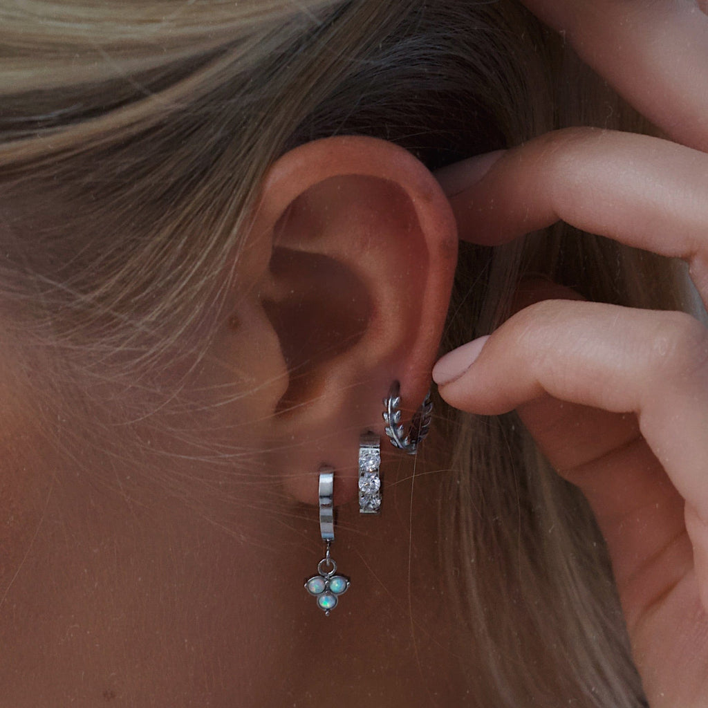 Jamille Opal Hoop Earrings