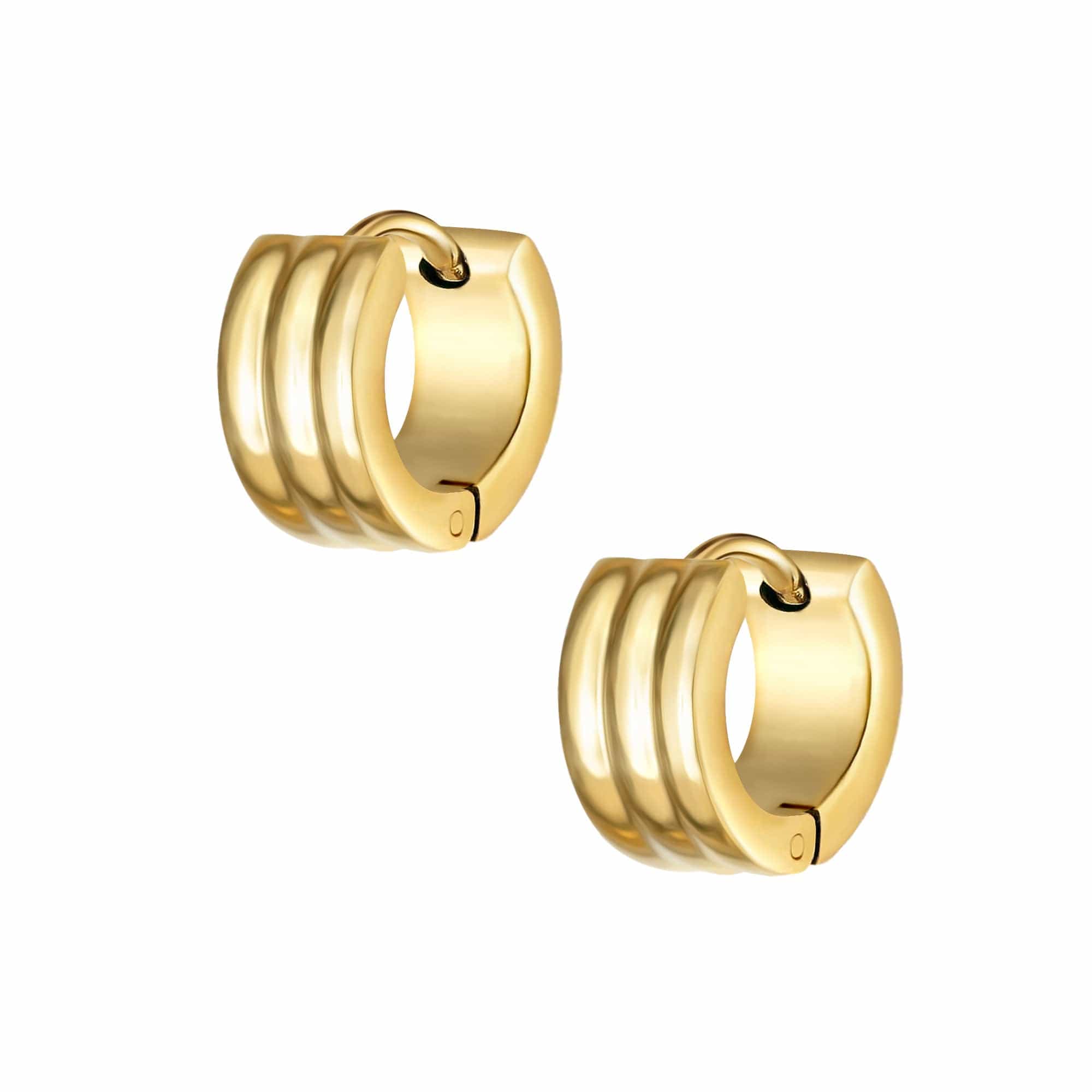 BohoMoon Stainless Steel Mickie Hoop Earrings Gold