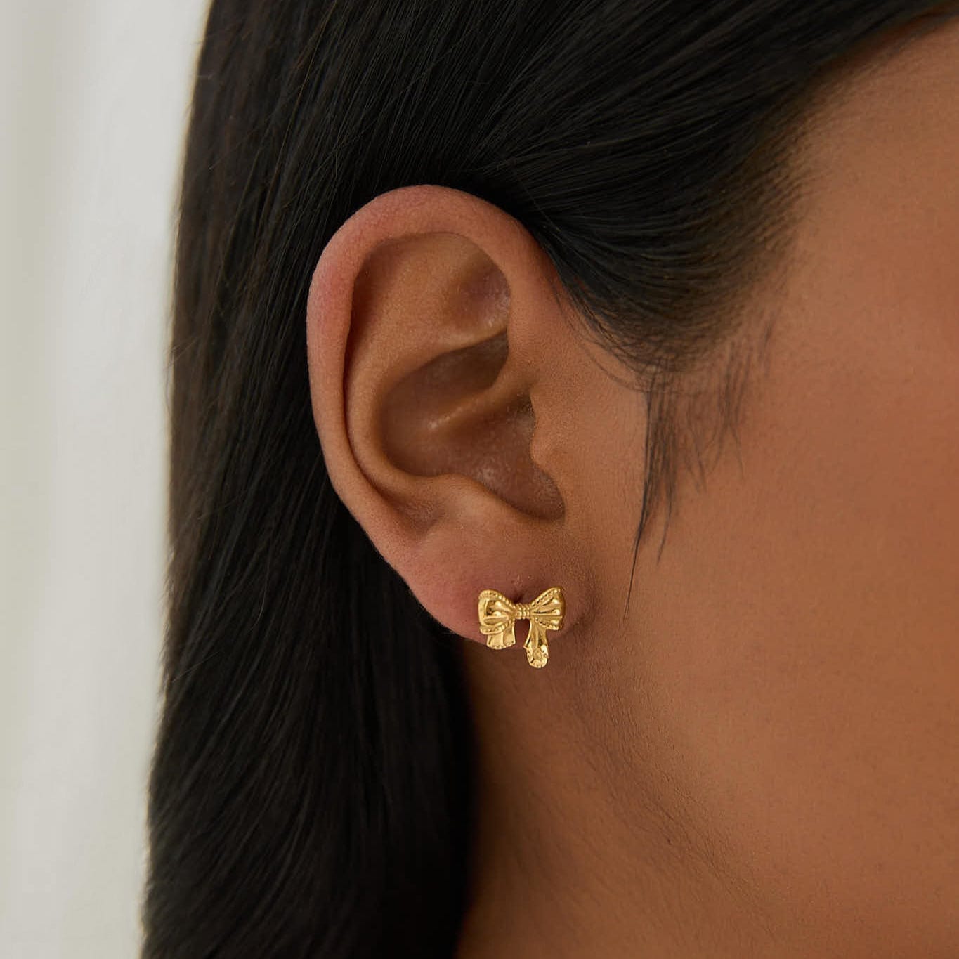 Nora Bow Stud Earrings