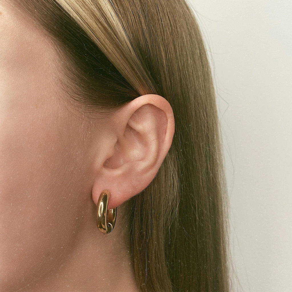 Tube Hoop Earrings